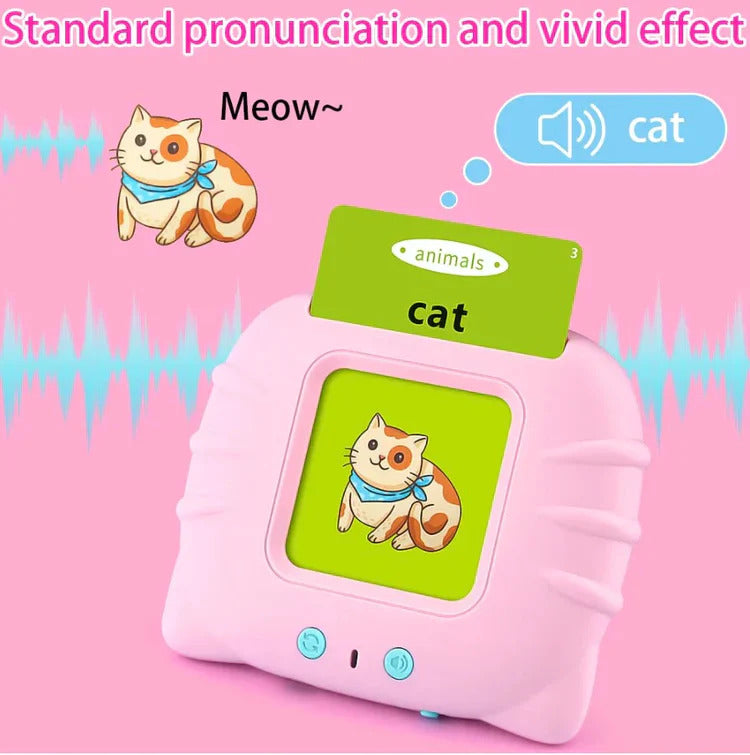 Talking Flash Cards Educational Toy | Early Education Learning Device | Flash Cards reader for Age 2 3 4 5 for kids boys and girl